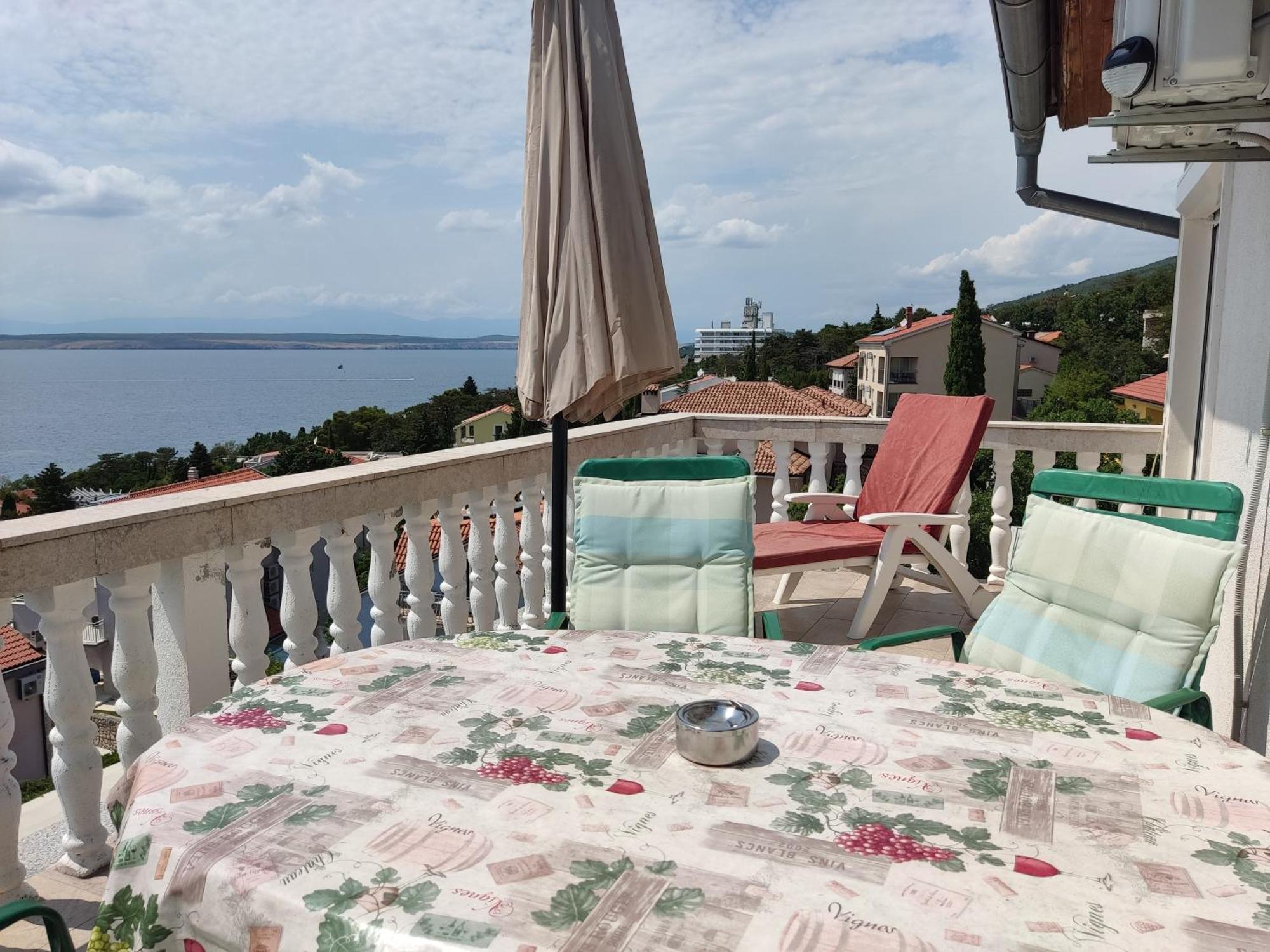 Panorama View Close Sandy Beach 100M To Talasoterapija, Crikvenica Exterior photo